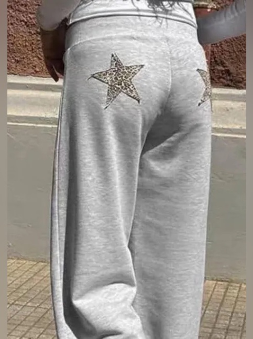 Wide Leg Lounge Pants in Light Gray